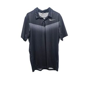 Nike Golf Dri-FIT Polo Shirt Athletic Fit‎ Gray Gradient Mens Size M